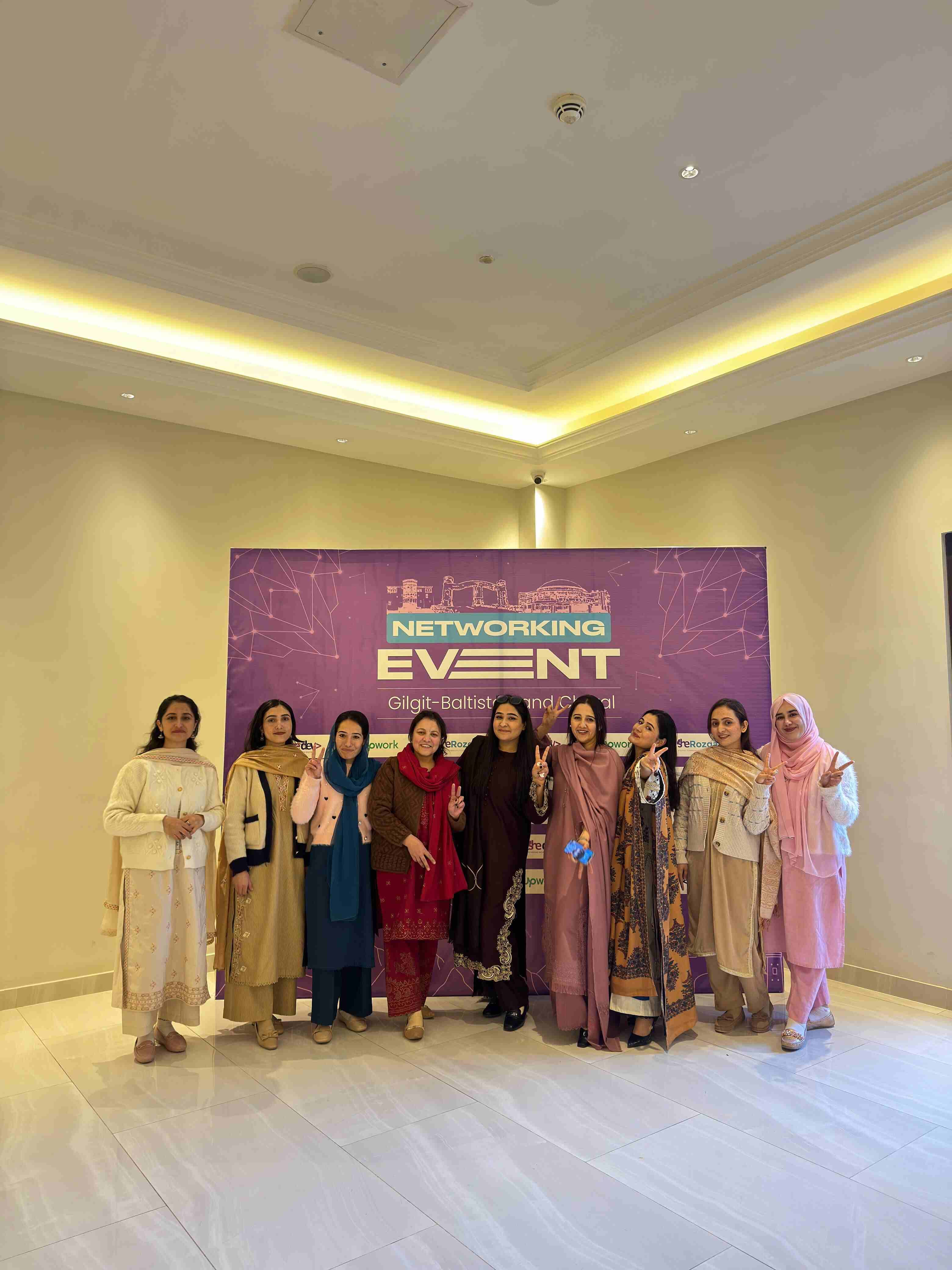 Women at a SheDev networking event in Gilgit-Baltistan and Chitral